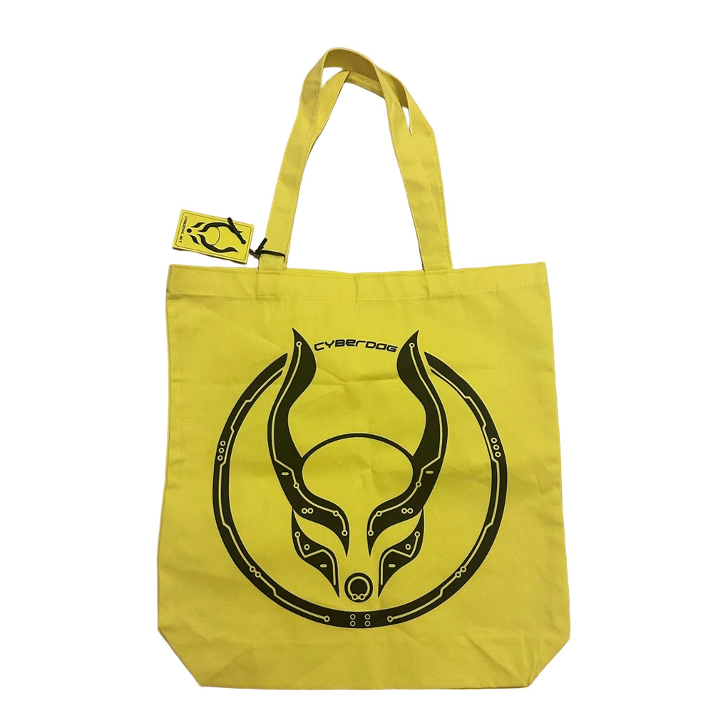 Cyberdog London “Circ” Tote Bag – Neon Yellow with Alien Logo